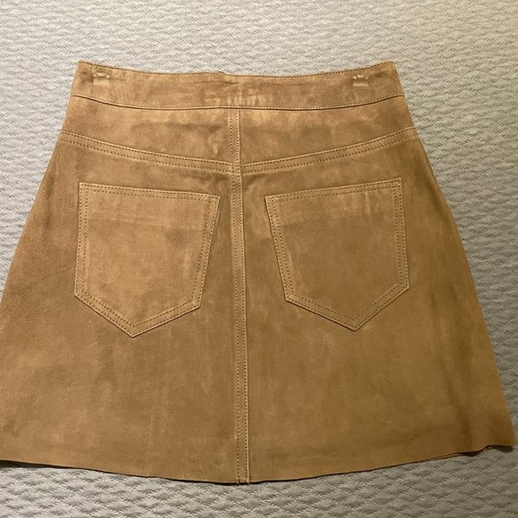 Brand new All Saints Leather Mini Skirt Size 2 - Picture 3 of 11